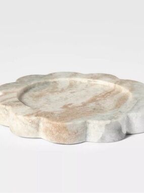 Threshold Studio McGee Marble Candle Tray Gray - Target